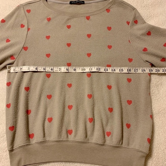 Wildfox Essential Heart Print Pullover Graphic Sweater - Picture 7 of 9